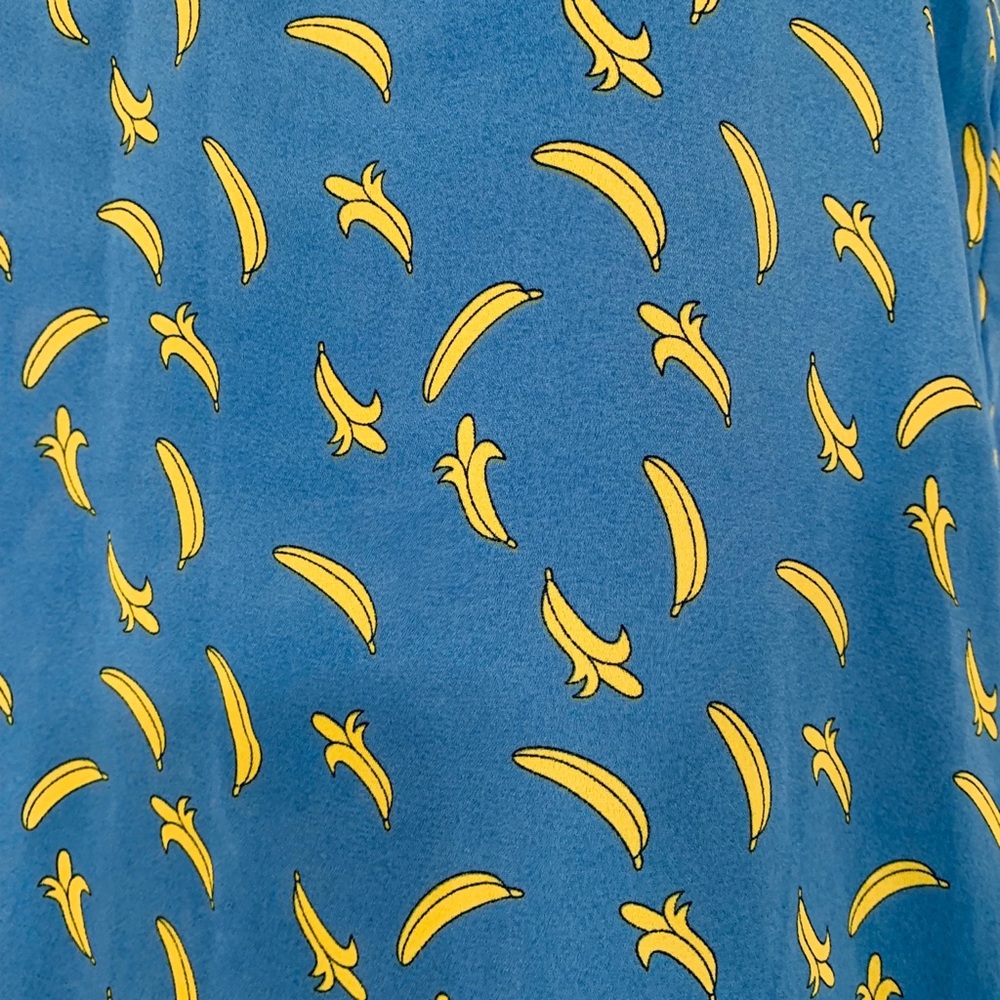 BONGO Blouse Hi-Lo Banana Print Sleeveless Top Size S NWOT - Picture 4 of 7